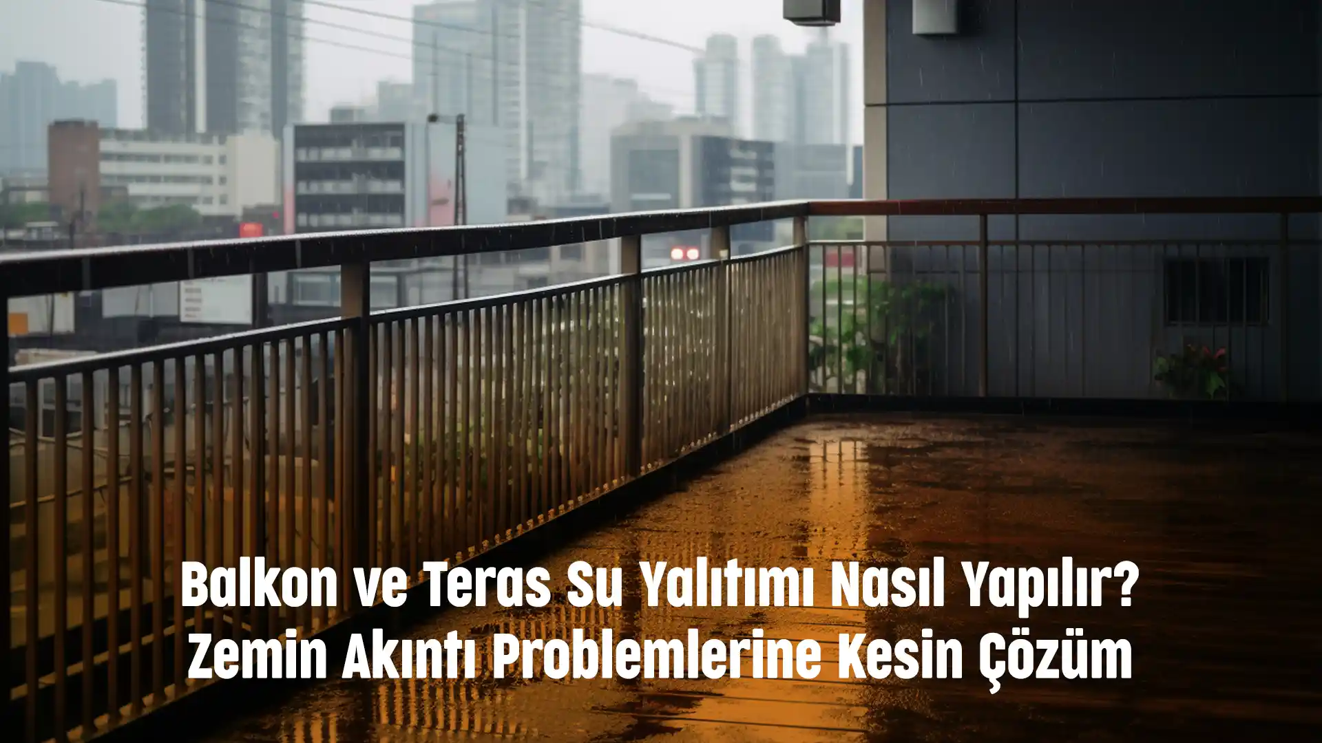 Balkon ve Teras Su Yalıtımı Nasıl Yapılır? Zemin Akıntı Problemlerine Kesin Çözüm